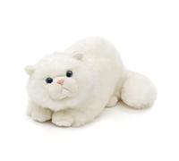 Uni-Toys - Gato Persa Blanco, acostado - 31 cm (Longitud) - Gato de Peluche - Peluche, Peluche