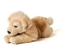Uni-Toys Golden Retriever acostado - 31 cm (longitud) - Peluche de perro