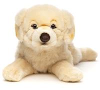 Uni-Toys - Golden Retriever, Tumbado - Sin arnés - 60 cm (Longitud) - Perro de Peluche - Peluche
