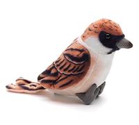 Uni-Toys - Gorrión - 10 cm (altura) - Pájaro de peluche - Peluche de peluche