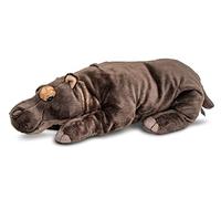 Uni-Toys - Hipopótamo, Tumbado - 46 cm (Longitud) - Peluche hipopótamo, hipopótamo, Peluche