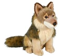 Uni-Toys HW-79037 - Lobo de Peluche Sentado (25 cm)
