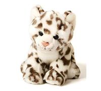 Uni-Toys - Leopardo de Las Nieves Bebé Sentado - 19 cm (Altura) - Animal Salvaje de Peluche, Leopardo - Peluche