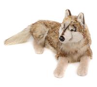 Uni-Toys - Lobo, Tumbado - 100 cm (Longitud) - Lobo de Peluche, Lupus - Peluche de Peluche