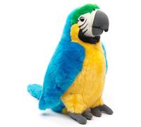 Uni-Toys - Loro (Azul) - 28 cm (Altura) - Pájaro de Peluche - Peluche de Peluche