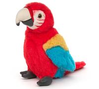 Uni-Toys Loro Rojo - 20 cm (altura) - Pájaro de peluche, Guacamayo - Peluche