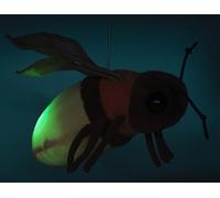 Uni-Toys - Luciérnagas (con luz) - 17 cm (Longitud) - Leuchkäfer, Plüsch-Insekt - Plüschtier, Kuscheltier