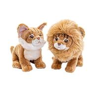 Uni-Toys - Maine Coon Gato con Melena de león extraíble - 20 cm (Altura) - Mascota - Peluche de Peluche