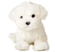 Uni-Toys - Maltés (sin Correa) - 26 cm (Longitud) - Perro de Peluche, Mascota - Peluche