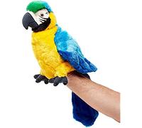 Uni-Toys - Marioneta de mano con cabeza giratoria - 26 cm (altura) - Pájaro - Peluche de peluche