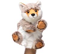 Uni-Toys - Marioneta de Mano de Zorro (marrón-Jaspeado) - 25 cm (Altura) - Peluche de Peluche