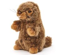 Uni-Toys - Marmota (sin Voz), de pie - 17 cm (Altura) - Peluche de Mankei - Peluche