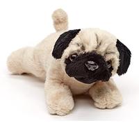 Uni-Toys - Pug Plushie (sin Correa) - 21 cm (Longitud) - Perro de Peluche, Mascota - Peluche