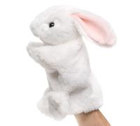 Uni-Toys - Muñeca de Mano (Blanco) - 24 cm (Altura) - Muñeca de Peluche, Conejo - Peluche