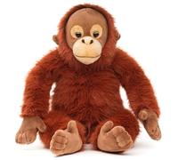 Uni-Toys - Orang-után con Cierre de en Las Manos - 27 cm (Altura) - Mono de Peluche - Peluche