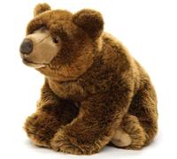 Uni-Toys - Oso marrón Grande, Sentado, 43 cm (Longitud) - Oso de Peluche - Peluche