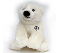 Uni-Toys - Oso polar de peluche pequeño Trojan sentado