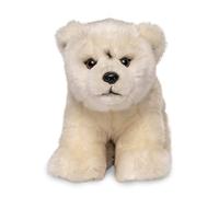 Uni-Toys - Oso polar para niño sentado - 18 cm (altura) - Oso de peluche, oso polar - Peluche