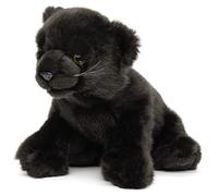 Uni-Toys - Pantorrilla Negra sentada - 25 cm (Longitud) - Animal Salvaje de Peluche - Peluche
