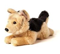 Uni-Toys - Pastor alemán acostado - 32 cm (Longitud) - Perro de Peluche - Peluche