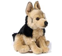 Uni-Toys - Pastor alemán Sentado - 27 cm (Altura) - Perro de Peluche - Peluche