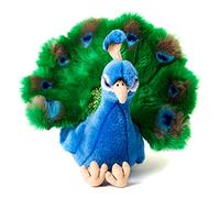 Uni-Toys - Pavo Real - 19 cm (Altura) - Pájaro de Peluche - Peluche