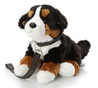 Uni-Toys - Perro de montaña de Berna (con Correa) - con Voz ladrando - 19 cm (Altura) - Peluche