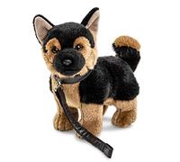 Uni-Toys - Perro Pastor alemán, de pie - con Correa - 26 cm (Altura) - Perro de Peluche, Mascota - Peluche