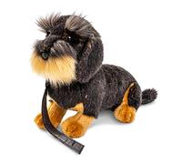 Uni-Toys - Perro Salchicha, Sentado (con Correa) - 22 cm (Altura) - Perro de Peluche, Perro Salchicha, Mascota - Peluche