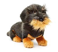 Uni-Toys - Perro salchicha, sentado (sin correa) - 22 cm (altura) - perro de peluche, perro salchicha, mascota - peluche (sin correa)