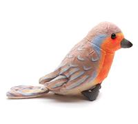 Uni-Toys - Petirrojo - 10 cm (altura) - Pájaro de peluche - Peluche de peluche
