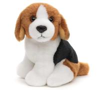 Uni-Toys - Plushie - Beagle, Sentado - 12 cm (Altura) - Perro de Peluche - Peluche