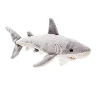Uni-Toys - Tiburón Blanco - 25 cm (Longitud) - Pez de Peluche - Peluche