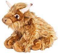 Uni-Toys - Vaca Escocesa de Las Tierras Altas - 25 cm (Longitud) - Animal de Granja - Peluche