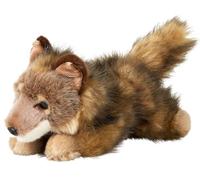 Uni-Toys - Wolfsjunges, Tumbado - 24 cm (Longitud) - Lobo, Animal del Bosque - Peluche