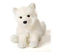 Uni-Toys - Zorro ártico, Sentado - 23 cm (Altura) - Zorro de Peluche, Zorro de Nieve - Animal de Peluche, Peluche