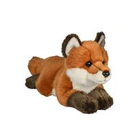 Uni-Toys - Zorro Rojo Tumbado - 24 cm (Longitud) - Zorro, Animal del Bosque - Peluche de Peluche.