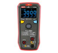 UNI-TREND UT123D Multímetro digital de bolsillo - Medición de voltaje en DC y AC hasta 600V - Medición de intensidad en DC y AC