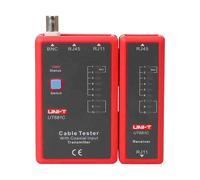 UNI-TREND UT681C Tester de cables - Comprobación de estado cables RJ45/RJ11/BNC - Testeo modo rápido y modo lento - Apagado auto
