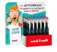 UNIBALL EXPOSITOR ROLLERBALL JETSTREAM SPORT SXN-150 RETRÁCTIL ROJO-NEGRO-AZUL -36U-