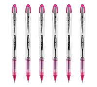 Uniball Vision Elite - Bolígrafo de punta redonda (0,8 mm), tinta rosa, 6 bolígrafos