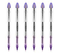 Uniball Vision Elite - Bolígrafo de punta redonda (0,8 mm), tinta violeta, 6 bolígrafos
