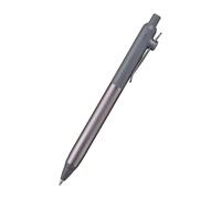 三菱鉛筆 Uniball ZENTO Flow Model - Bolígrafo de punta rodante, aluminio anodizado, fino 0.5 mm, tinta negra a base de agua, ultra suave, hematita, UBNZF05