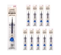 Uniball ZENTO - Recambio de tinta a base de agua UBR-Z-05, punta fina de 0,5 mm, azul, compatible con bolígrafos Uniball ZENTO, UBRZ05.33, paquete de 10