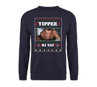 Unibly Muere Lento Yippee Ki Yay Ugly Christmas Christmas Film | Suéter de Navidad Navidad, azul marino, L