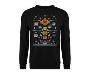 Unibly Sailor Moon Xmas | Ugly Christmas Christmas Sweater Jersey, Negro , L