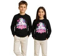 Unibly Sudadera infantil con diseño de unicornio de hermana grande | Un encantador diseño de unicornio que representa el amor entre hermanas mayores y pequeñas.
