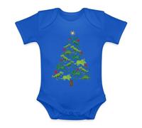 Unibly Tree Rex Dino Árbol de Navidad Estrella Árbol de Navidad | Navidad Navidad X-Mas Baby Body, azul, 12 meses