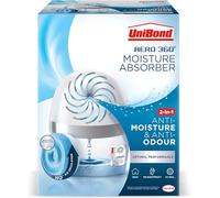 UniBond AERO 360º Absorbedor de humedad, deshumidificador ultra absorbente, ayuda a prevenir la condensación, el moho y los olores a humedad, recargable, incl. 1 pastilla de recarga 450g