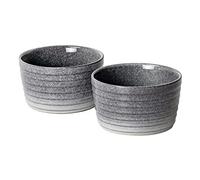 UNICASA Ramekin Dish Moldes para Soufflé, Set de 2 x 240ml Cuencos para Postres, Ramekins Bowl para Hornear para Mermeladas, Helados, Postres, Horno Aplicable - Mini Platos Azul